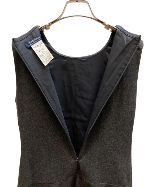 'S Max Mara（エスマックスマーラ）'S Max Mara (エスマックスマーラ) ノースリーブフレアワンピース グレー サイズ:34の古着・服飾アイテム