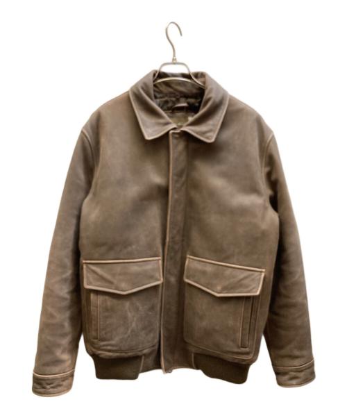 Eddie Bauer（エディーバウアー）Eddie Bauer (エディーバウアー) フライトジャケット ブラウン サイズ:Lの古着・服飾アイテム