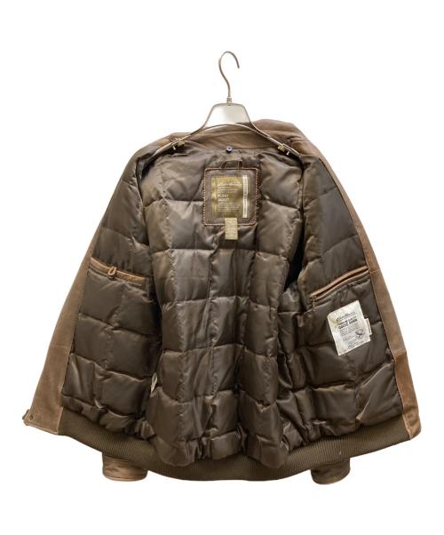 Eddie Bauer（エディーバウアー）Eddie Bauer (エディーバウアー) フライトジャケット ブラウン サイズ:Lの古着・服飾アイテム