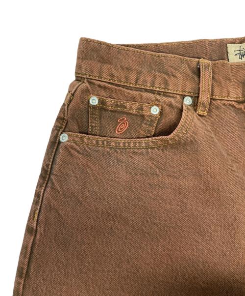 stussy（ステューシー）stussy (ステューシー) Big Ol Shorts Denim Clay ブラウン サイズ:71㎝（W28）の古着・服飾アイテム