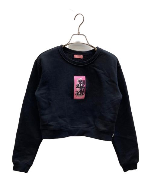 BlackEyePatch（ブラックアイパッチ）BlackEyePatch (ブラックアイパッチ) ロゴスウェット ブラック サイズ:Sの古着・服飾アイテム