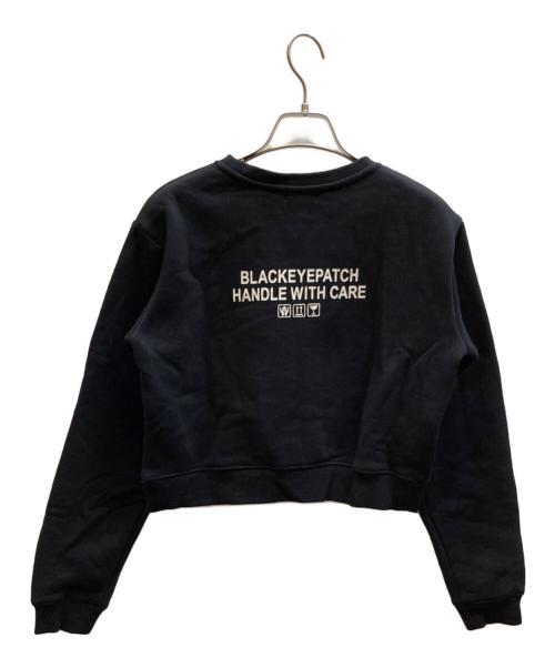 BlackEyePatch（ブラックアイパッチ）BlackEyePatch (ブラックアイパッチ) ロゴスウェット ブラック サイズ:Sの古着・服飾アイテム