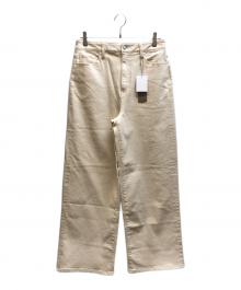 theory luxe（セオリーリュクス）の古着「ストレートパンツ / 03-4106400」｜ベージュ