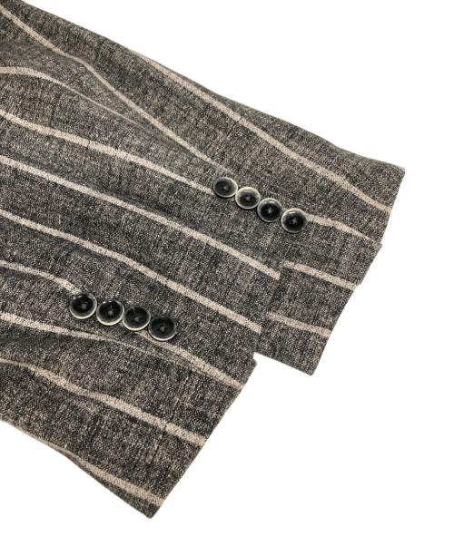 CIRCOLO 1901（チルコロ1901）CIRCOLO 1901 (チルコロ1901) ストライプテーラードジャケット グレー サイズ:56の古着・服飾アイテム