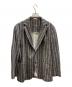CIRCOLO 1901（チルコロ1901）の古着「ストライプテーラードジャケット」｜グレー