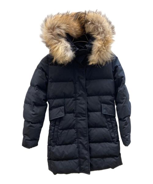 Pyrenex（ピレネックス）Pyrenex (ピレネックス) ダウンコート ネイビー サイズ:FR34　JP36の古着・服飾アイテム