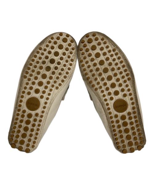 GUCCI（グッチ）GUCCI (グッチ) シェリーライン ローファー アイボリー サイズ:7の古着・服飾アイテム