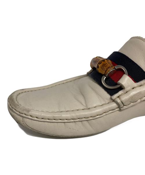 GUCCI（グッチ）GUCCI (グッチ) シェリーライン ローファー アイボリー サイズ:7の古着・服飾アイテム