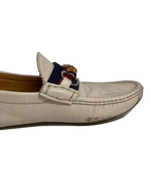 GUCCI（グッチ）GUCCI (グッチ) シェリーライン ローファー アイボリー サイズ:7の古着・服飾アイテム