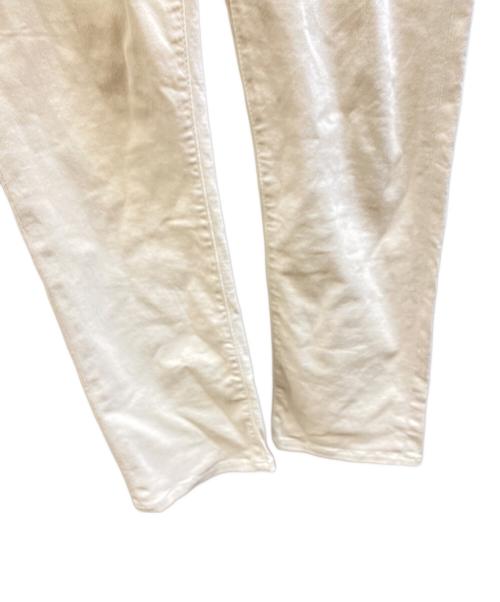 JACOB COHEN（ヤコブコーエン）JACOB COHEN (ヤコブコーエン) ハラコパッチデニムパンツ アイボリー サイズ:31の古着・服飾アイテム