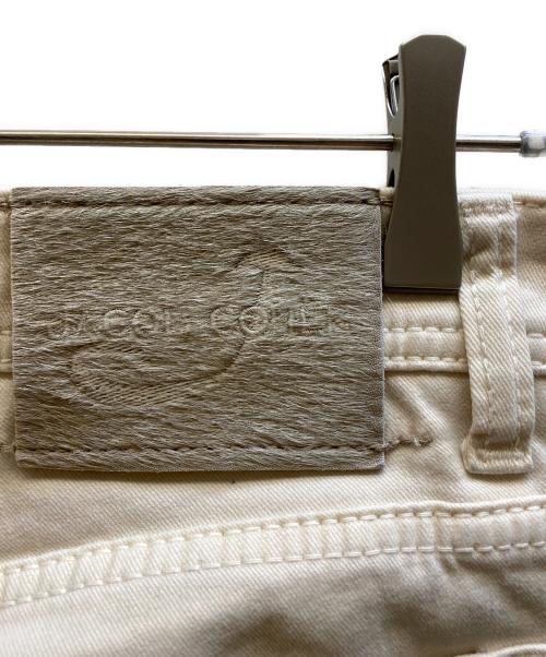 JACOB COHEN（ヤコブコーエン）JACOB COHEN (ヤコブコーエン) ハラコパッチデニムパンツ アイボリー サイズ:31の古着・服飾アイテム