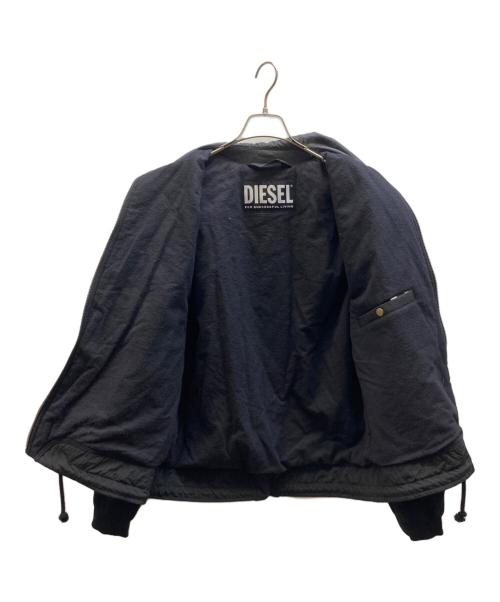 DIESEL（ディーゼル）DIESEL (ディーゼル) ナイロンジップジャケット ブラック サイズ:Ⅿの古着・服飾アイテム