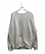X-LARGEエクストララージ）の古着「TWO TONE BACKSIDE OG CREWNECK SWEAT」｜グレー