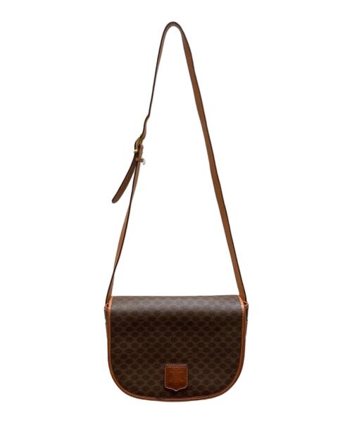 CELINE（セリーヌ）CELINE (セリーヌ) マカダム柄ショルダーバッグ ブラウンの古着・服飾アイテム