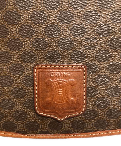 CELINE（セリーヌ）CELINE (セリーヌ) マカダム柄ショルダーバッグ ブラウンの古着・服飾アイテム