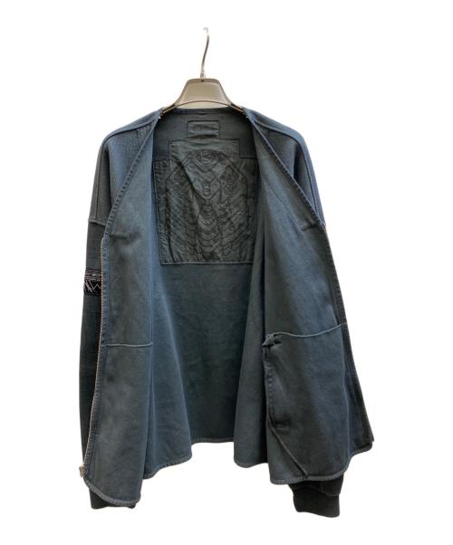 C.E（シーイー）C.E (シーイー) オーバーダイジップカーディガン グレー サイズ:XLの古着・服飾アイテム