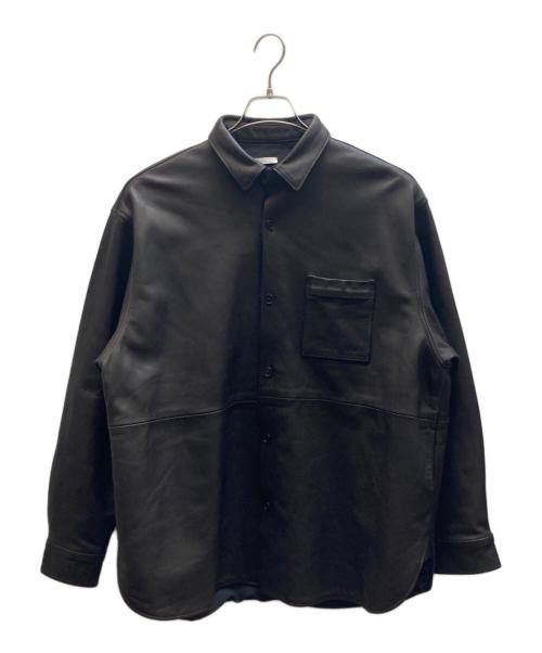 Blanc YM（ブランワイエム）Blanc YM (ブランワイエム) レザージャケット ブラウン サイズ:Lの古着・服飾アイテム