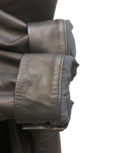 Blanc YM（ブランワイエム）Blanc YM (ブランワイエム) レザージャケット ブラウン サイズ:Lの古着・服飾アイテム