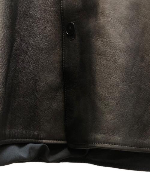 Blanc YM（ブランワイエム）Blanc YM (ブランワイエム) レザージャケット ブラウン サイズ:Lの古着・服飾アイテム