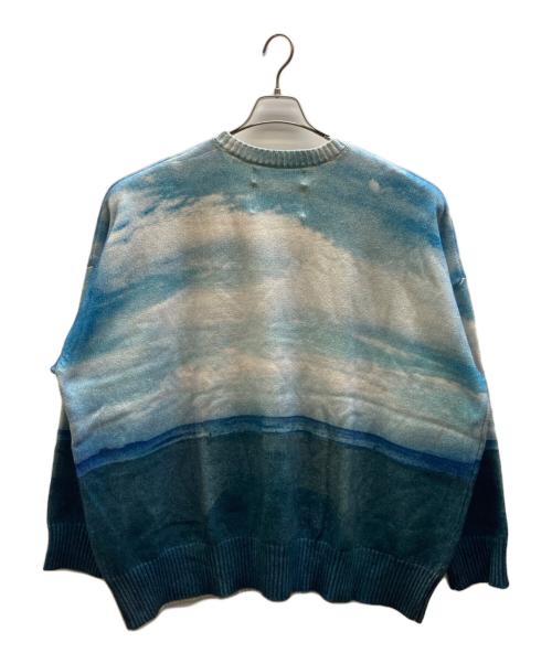 DAIRIKU（ダイリク）DAIRIKU (ダイリク) フォト プルオーバー ニット ブルー サイズ:Lの古着・服飾アイテム