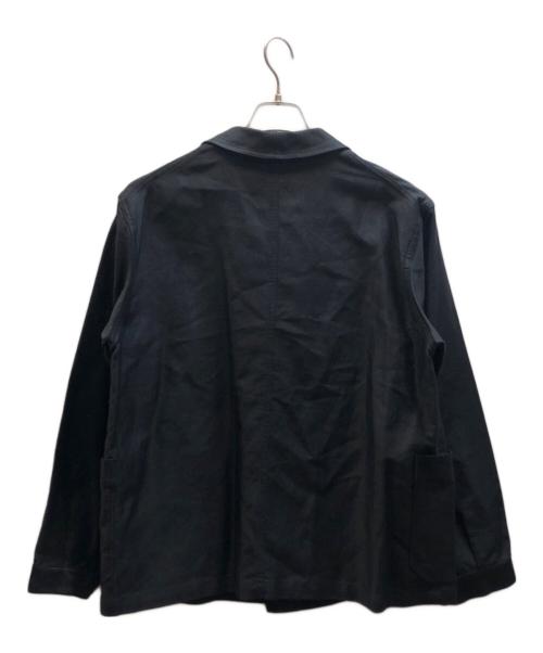 KABEL（カベル）KABEL (カベル) シルク混モールスキンフレンチワークジャケット ブラック サイズ:2の古着・服飾アイテム