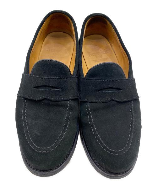 berwick（バーウィック）berwick (バーウィック) スエード ペニーローファー ブラック サイズ:6 1/2の古着・服飾アイテム
