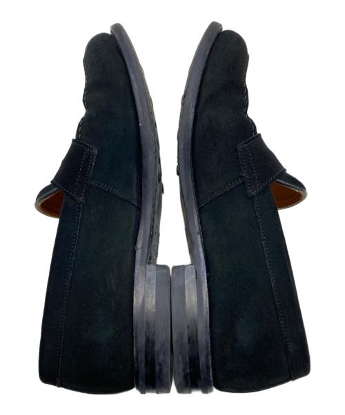 berwick（バーウィック）berwick (バーウィック) スエード ペニーローファー ブラック サイズ:6 1/2の古着・服飾アイテム