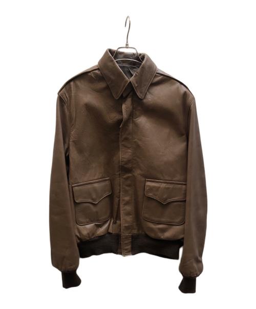 Willis&Geiger（ウィルスガイガー）Willis&Geiger (ウィルスガイガー) A-2フライトジャケット ブラウン サイズ:40の古着・服飾アイテム