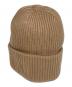 MaxMara（マックスマーラ）の古着「RIBBED CASHMERE HAT」｜ブラウン