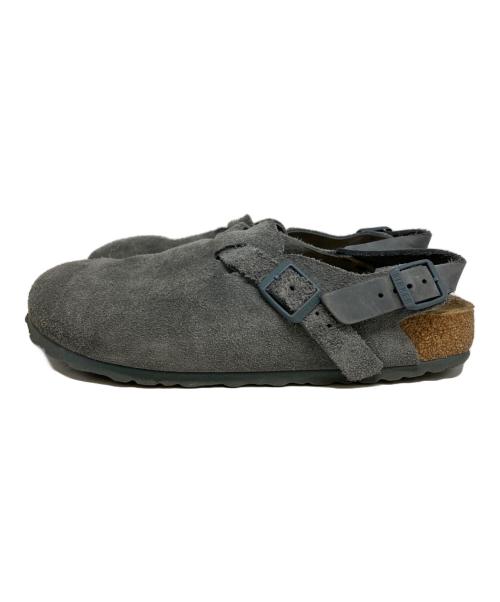 BIRKENSTOCK（ビルケンシュトック）BIRKENSTOCK (ビルケンシュトック) トキオ スエードサンダル ブルー サイズ:260の古着・服飾アイテム