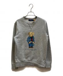 POLO RALPH LAUREN（ポロ・ラルフローレン）の古着「ポロベアプリントスウェット」｜グレー