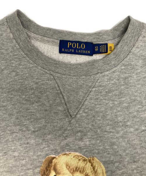 POLO RALPH LAUREN（ポロ・ラルフローレン）POLO RALPH LAUREN (ポロ・ラルフローレン) ポロベアプリントスウェット グレー サイズ:XSの古着・服飾アイテム