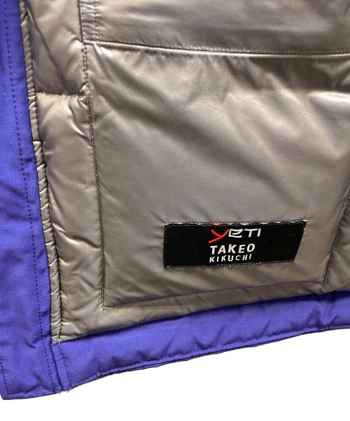 Yeti（イエティ）Yeti (イエティ) TAKEO KIKUCHI (タケオキクチ) ダウンジャケット パープル サイズ:3の古着・服飾アイテム