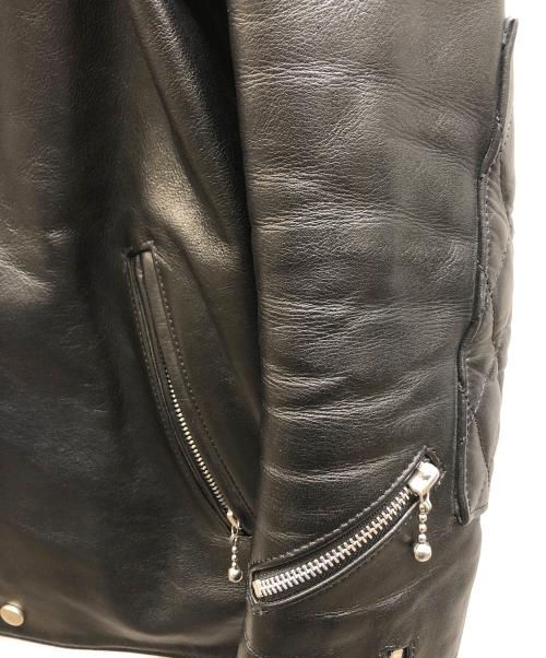 ROTAR（ローター）ROTAR (ローター) ダブルライダースジャケット ブラック サイズ:Lの古着・服飾アイテム