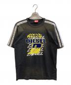DIESELディーゼル）の古着「T-ROXT-STRIPE」｜ブラック