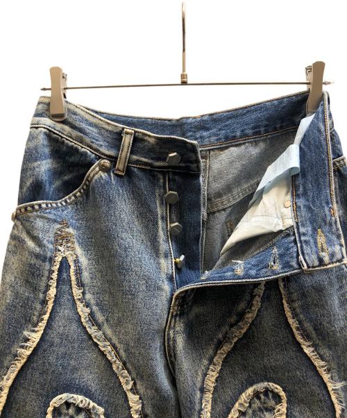 THUG CLUB（サグ クラブ）THUG CLUB (サグ クラブ) Tribal Denim Pants インディゴ サイズ:1の古着・服飾アイテム