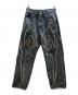 THUG CLUB（サグ クラブ）の古着「Tribal Denim Pants」｜インディゴ