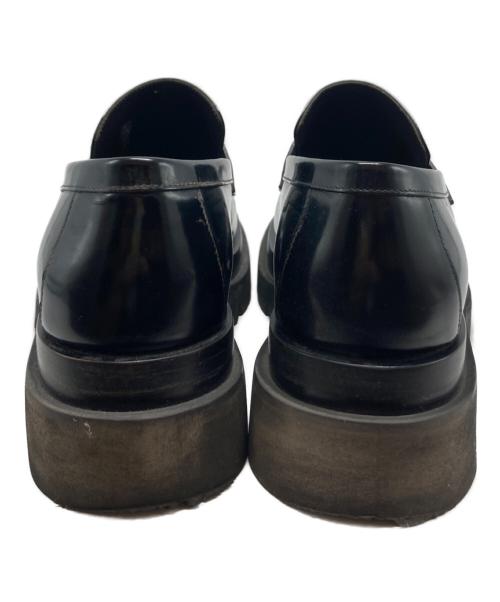 BOTTEGA VENETA（ボッテガベネタ）BOTTEGA VENETA (ボッテガベネタ) ラグ フラット ローファー ブラック サイズ:４０の古着・服飾アイテム