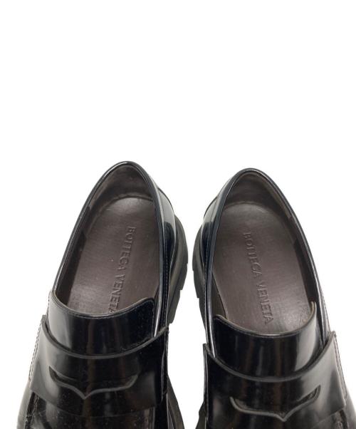 BOTTEGA VENETA（ボッテガベネタ）BOTTEGA VENETA (ボッテガベネタ) ラグ フラット ローファー ブラック サイズ:４０の古着・服飾アイテム
