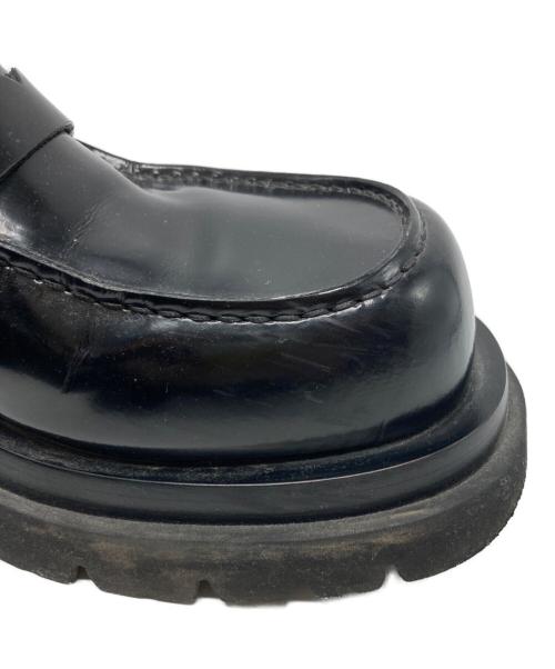 BOTTEGA VENETA（ボッテガベネタ）BOTTEGA VENETA (ボッテガベネタ) ラグ フラット ローファー ブラック サイズ:４０の古着・服飾アイテム