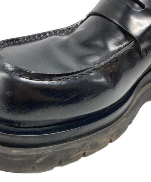 BOTTEGA VENETA（ボッテガベネタ）BOTTEGA VENETA (ボッテガベネタ) ラグ フラット ローファー ブラック サイズ:４０の古着・服飾アイテム