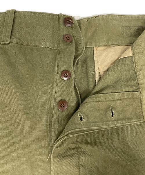 French Army（フランス軍）French Army (フレンチアーミー) M-47  カーゴパンツ カーキ サイズ:35の古着・服飾アイテム