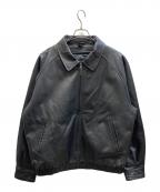 ST JOHN'S BAYセントジョンズベイ）の古着「レザージャケット」｜ブラック