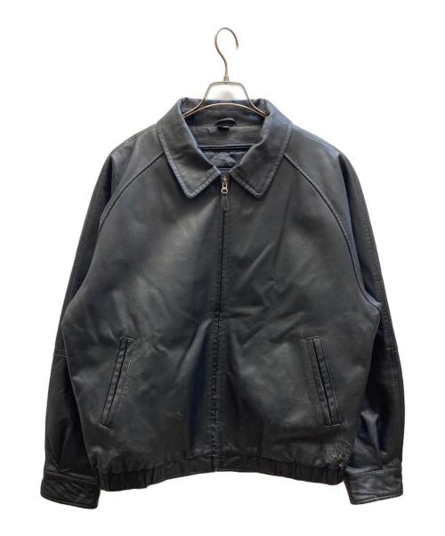 ST JOHN'S BAY（セントジョンズベイ）ST JOHN'S BAY (セントジョンズベイ) レザージャケット ブラック サイズ:Lの古着・服飾アイテム