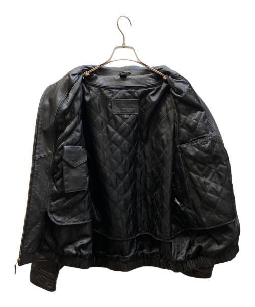 ST JOHN'S BAY（セントジョンズベイ）ST JOHN'S BAY (セントジョンズベイ) レザージャケット ブラック サイズ:Lの古着・服飾アイテム