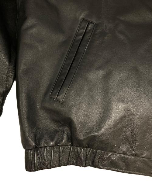 ST JOHN'S BAY（セントジョンズベイ）ST JOHN'S BAY (セントジョンズベイ) レザージャケット ブラック サイズ:Lの古着・服飾アイテム