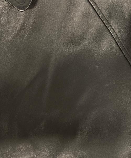 ST JOHN'S BAY（セントジョンズベイ）ST JOHN'S BAY (セントジョンズベイ) レザージャケット ブラック サイズ:Lの古着・服飾アイテム