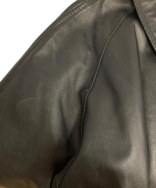 ST JOHN'S BAY（セントジョンズベイ）ST JOHN'S BAY (セントジョンズベイ) レザージャケット ブラック サイズ:Lの古着・服飾アイテム