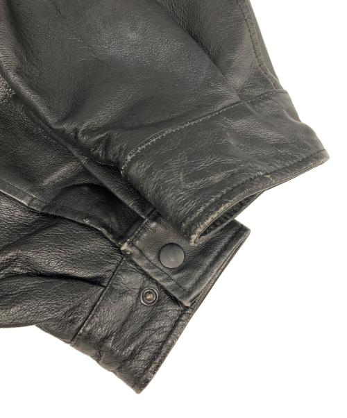 ST JOHN'S BAY（セントジョンズベイ）ST JOHN'S BAY (セントジョンズベイ) レザージャケット ブラック サイズ:Lの古着・服飾アイテム