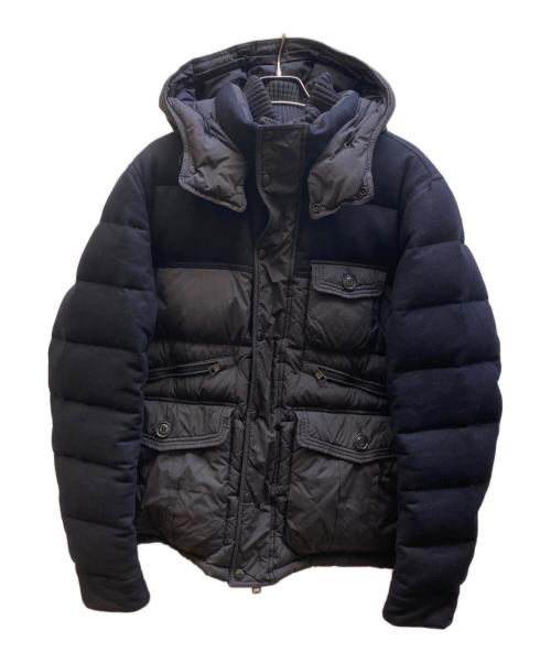MONCLER（モンクレール）MONCLER (モンクレール) EGIDE 異素材切替ダウンジャケット ネイビー サイズ:4の古着・服飾アイテム